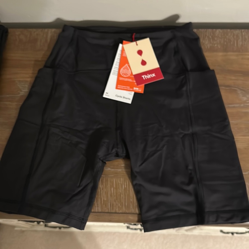 Thinx black cycle bike shorts